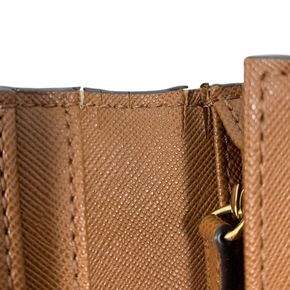 Michael Kors Off White Signature Coated Canvas Bifold Flap Continental Wallet - Picture 9 of 10